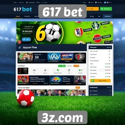 Interface e usabilidade do site 617 bet