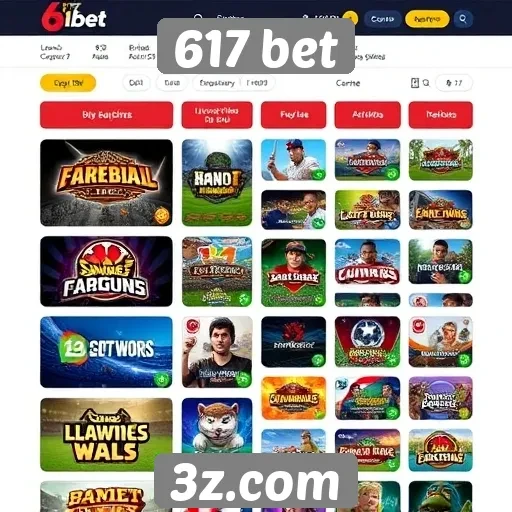 Jogos mais populares disponíveis no site 617 bet